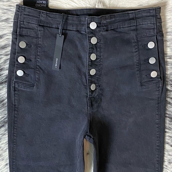 J BRAND NATASHA HIGH-RISE BELLATRIX DESTRUCT SZ 30 - Picture 5 of 14